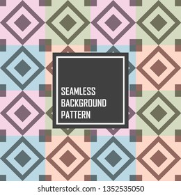 Pastel Rectangle seamless background pattern.