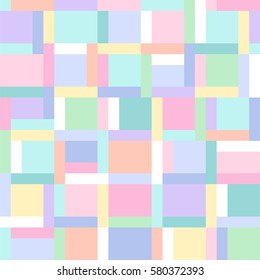 Pastel rectangles seamless pattern background