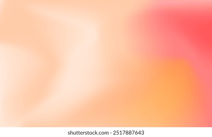 Fundo de gradiente vermelho e laranja pastel. Design de textura desfocada colorida para digital, banner, web, cartaz, anúncios, superfície, fundo, cabeçalho, saudação, convite, celebração, decoração, exibição, branding