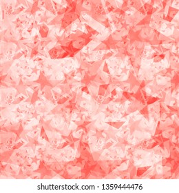 Pastel red stars on a light background in the projection. Pattern to decorate any holiday and bright events.