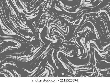 Pastel Repeat Vintage Vector Backdrop. Silver Black Grunge Graphic Ebru. White Seamless Color Paint Illustration. Gray Seamless Fabric Paint Water. Black Print.