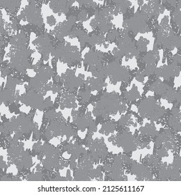 Pastel Repeated Artistic Graphic Background. Gray Camouflage Seamless Pattern. Black Seamless Abstract Graphic Texture. White Seamless Military Vector Backdrop. Camouflage Net