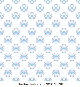 Pastel retro different vector seamless pattern. Endless texture can be used for wallpaper, pattern fills, web page background, surface textures. Cute shabby chic ornaments.