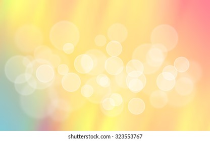 Pastel retro vector orange green blurred bokeh abstract background