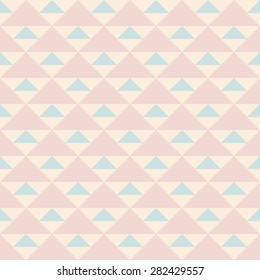 Pastel retro vector seamless pattern. Endless texture can be used for wallpaper, pattern fills, web page background, surface textures. Shabby geometric ornament.