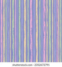 pastel ripped stripes. dotted repetitive background. decorative art. vector seamless pattern. geometric fabric swatch. wrapping paper. continuous design template for textile, linen, home decor