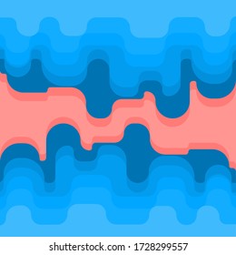 Ríos Pastel y patrón de valles