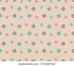 Fondo beige del patrón de la rosa pastel 
