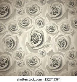 Pastel roses seamless