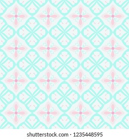 Pastel royal pattern. The Seamless vector background
