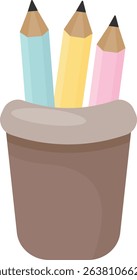 Pastel School Supplies Study Essentials Student Materials Graphic Illustration and Vector Elements