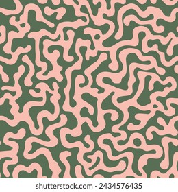 Pastel Seamless Classic Modern Scribble Texture. Yellow Repeated Biology Spring Paint, Seamless Art. Orange Endless Creative Isolated Leaves Pattern. 