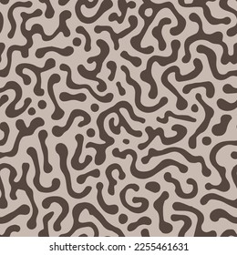 Patrón de elementos gráficos de Doodle sin soldadura Pastel. Gradiente Biología Repetida Belleza Textil, Arte Sin Maravilla. Colorida Estructura De Estilo Vintage. 