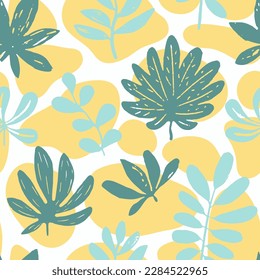 Pastel Seamless Elegant Beach Style Texture. Colorful Repeated Classic Blossom Artwork, Seamless Pattern. Black Endless Abstract Isolated Ornament Wallpaper. 