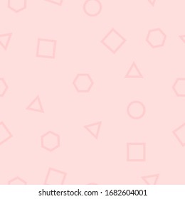 Pastel seamless geometric patterns, vector illustration.