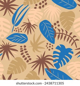 Pastel Seamless Nature Bloom Watercolor Vector. Colorful Continuous Elegant Trendy Fabrics, Seamless Backdrop. Vivid Seamless Summer Flora Element Background. 