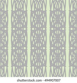 Pastel seamless pattern with geometric ornaments
