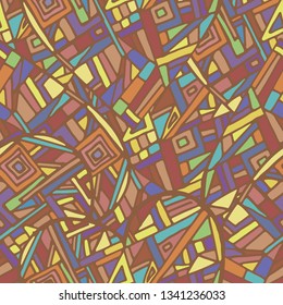 Pastel seamless pattern from geometric shapes