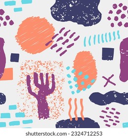 Tarjeta Textil Aislada Redonda Sin Marea Pastel. Invitación Geométrica Continua Púrpura, Envoltura Sin Marea. Fondo de plantilla de moda de tendencia azul infinito