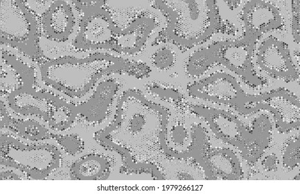 Diseño de vectores sin manchas Pastel. Papel de fondo gráfico de color de plata de color vintage repetida en agua. Patrón monocromo de vectores de onda de onda de onda sin foco en escala de grises. Vintage inmaculado