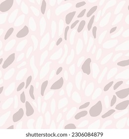 Pastel Seamless Summer Retro Decor Pattern. Pastel Repetitive Elegant Artistic Surface, Seamless Background. White Continuous Creative Isolated Template Print. 