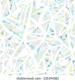 Pastel seamless texture with triangles, mosaic endless pattern. Vector illustration.