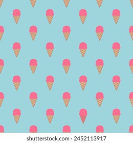 Patrón de paleta de Vector sin costuras pastel. Luminosas vacaciones de helados modernos o de temática veraniega. Para papel, cubierta, tela, envoltura de regalo, arte de la pared, decoración de interiores, tarjeta, regalo de papel, caja del teléfono.