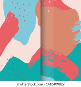 Pastellset, Vektorgrafik-Memphis-Design. Art-Trendstil. Geometrisches Linienmuster. Abstraktes Concept Grafik Spielplatz Banner Element.