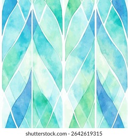 Pastel in de kleuren blauw en groen, met een witte achtergrond. grunge lijnen ikat patroon, gestreepte naadloze patroon, Vector illustratie achtergrond voor het afdrukken van het papier.