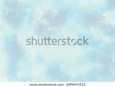 Pastel sky blue background texture pattern blank soft puffy cloudy white center. Beautiful grunge blue with space for making graphics design. Acrylic oil paint sky blue watercolor wallpaper images