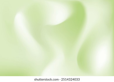 Pastel Smooth Aesthetic Fluid Green Gradient Abstract Background