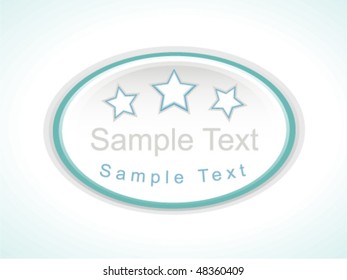 pastel smooth blue badge