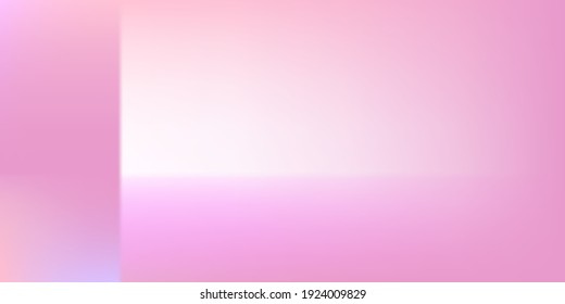 Pastel Smooth Violet Gradient Mesh Screens Illustration. Vivid Barbie Light Blurred Background. Bright Neon White Modern Design Backdrop. Empty Blank Purple Watercolor Colorful Blurred Texture.