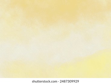 Pastellweiche hellorange oder gelbe Bildschirmhintergründe. Abstrakter oranger Hintergrund. Verblasste Ton blassgelbe abstrakte Aquarell-Sonnenschein-Textur. Pergamentpapier Vintage Grunge Sunburst Flare Aquarell