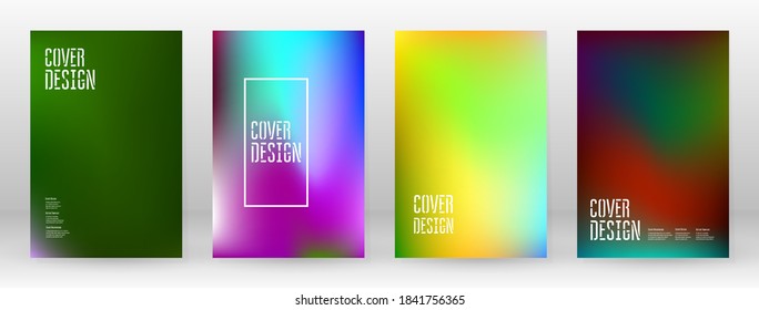 Pastel Suave. Juego de degradado de arcoiris. Fondo de color. Malla rosa, verde, roja, azul, violeta, amarilla borrosa. Banner Vector Moderno. Resumen Papel de escritorio brillante. Cubierta tecnológica. Diseño de plantillas móviles.