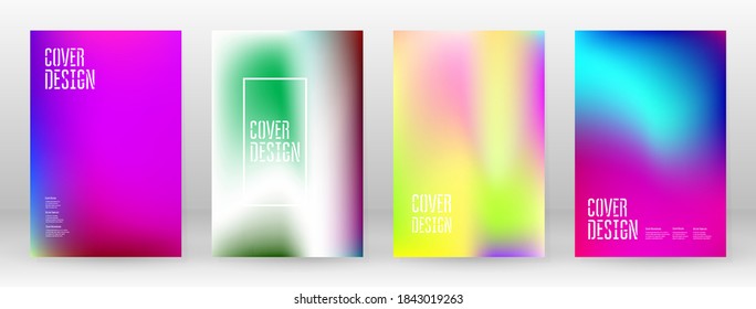 Pastel Suave. Juego de degradado de arcoiris. Fondo de color. Malla rosa, verde, roja, azul, violeta, amarilla borrosa. Banner Vector Moderno. Resumen Papel de escritorio brillante. Cubierta tecnológica. Diseño de plantillas móviles.