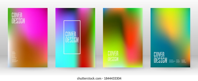 Pastel Suave. Juego de degradado de arcoiris. Fondo de color. Malla rosa, verde, roja, azul, violeta, amarilla borrosa. Banner Vector Moderno. Resumen Papel de escritorio brillante. Cubierta tecnológica. Diseño de plantillas móviles.