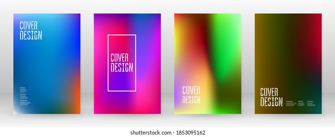 Pastel Suave. Juego de degradado de arcoiris. Fondo de color. Malla rosa, verde, roja, azul, violeta, amarilla borrosa. Banner Vector Moderno. Resumen Papel de escritorio brillante. Cubierta tecnológica. Diseño de plantillas móviles.