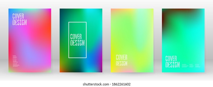 Pastel Suave. Juego de degradado de arcoiris. Fondo de color. Malla rosa, verde, roja, azul, violeta, amarilla borrosa. Banner Vector Moderno. Resumen Papel de escritorio brillante. Cubierta tecnológica. Diseño de plantillas móviles.