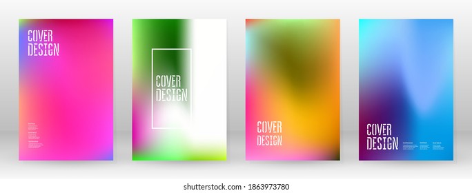 Pastel Suave. Juego de degradado de arcoiris. Fondo de color. Malla rosa, verde, roja, azul, violeta, amarilla borrosa. Banner Vector Moderno. Resumen Papel de escritorio brillante. Cubierta tecnológica. Diseño de plantillas móviles.