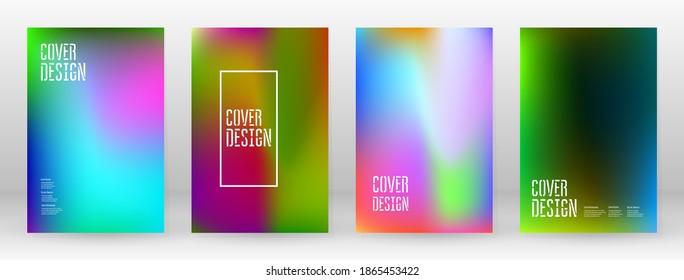 Pastellweich. Rainbow Gradient Set. Farbverlauf-Hintergrund. Rosa, Grün, Rot, Blau, Violett, gelber unscharfer Mesh. Vector Modern Banner. Abstrakte helle Tapete. Technologieabdeckung. Design für mobile Vorlagen.