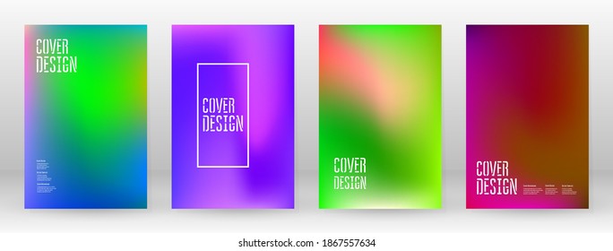 Pastel Suave. Juego de degradado de arcoiris. Fondo de color. Malla rosa, verde, roja, azul, violeta, amarilla borrosa. Banner Vector Moderno. Resumen Papel de escritorio brillante. Cubierta tecnológica. Diseño de plantillas móviles.