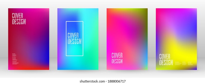 Pastel Soft. Rainbow Gradient Set Color Background