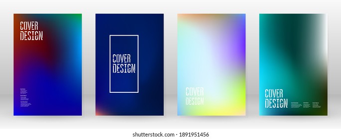 Pastel Soft. Rainbow Gradient Set. Color Background. Pink, Green, Red, Blue, Violet, Yellow Blurred Mesh. Vector Modern Banner. Abstract Bright Wallpaper. Technology Cover. Mobile Template Design.
