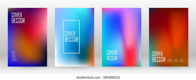 Pastel Soft. Rainbow Gradient Set Color Background