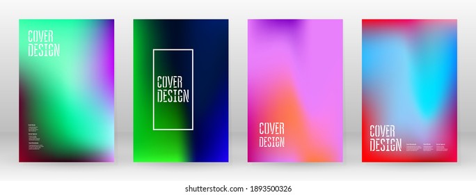 Pastel Soft. Rainbow Gradient Set Color Background