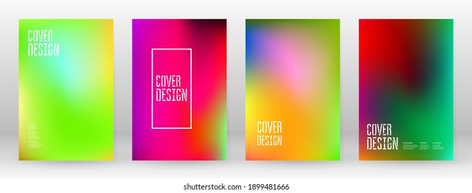 Pastel Suave. Juego de degradado de arcoiris. Fondo de color. Malla rosa, verde, roja, azul, violeta, amarilla borrosa. Banner Vector Moderno. Resumen Papel de escritorio brillante. Cubierta tecnológica. Diseño de plantillas móviles.