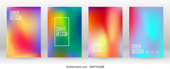 Pastel Soft. Rainbow Gradient Set Color Background