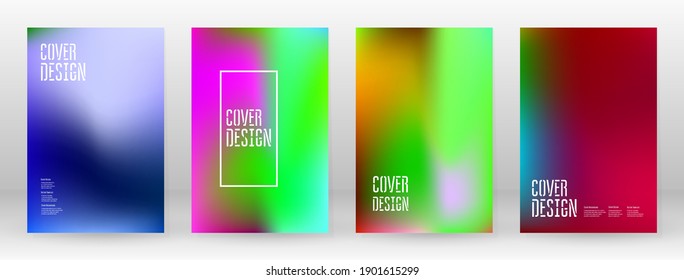 Pastel Soft. Rainbow Gradient Set Color Background