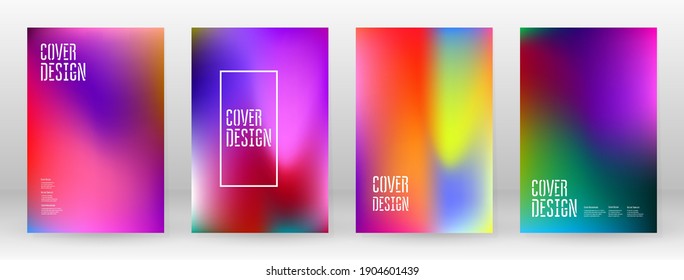 Pastel Suave. Juego de degradado de arcoiris. Fondo de color. Malla rosa, verde, roja, azul, violeta, amarilla borrosa. Banner Vector Moderno. Resumen Papel de escritorio brillante. Cubierta tecnológica. Diseño de plantillas móviles.